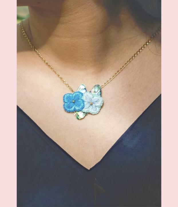 The Hydrangea Necklace lesson is almost done! 
