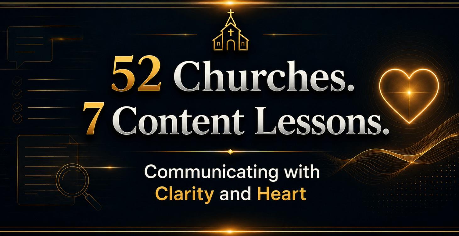 52 Churches. 7 Content Lessons.