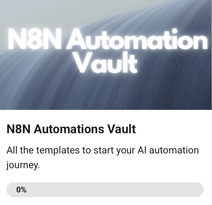 Launching the N8N Automation Vault