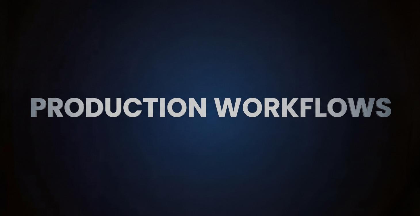 MODULE 3: PRODUCTION WORKFLOWS
