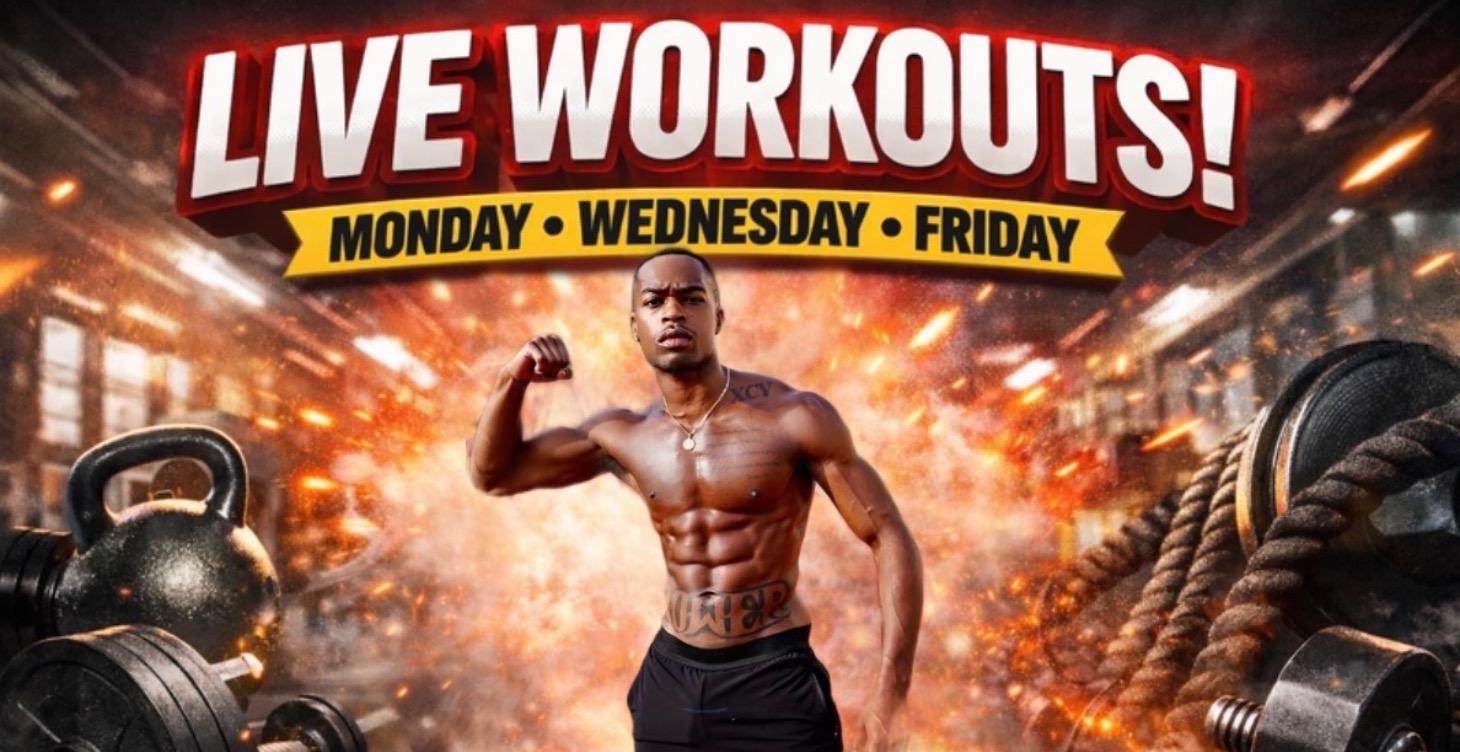 Live workouts🏋🏽‍♀️