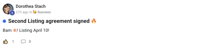 Dorothea Just Signed Her 2nd Listing