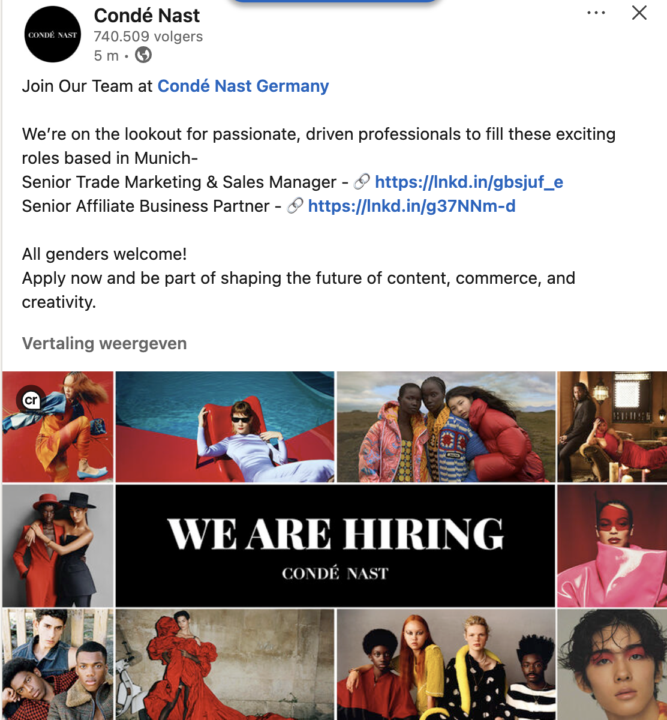 Condé Nast Germany looks for new staff! 
