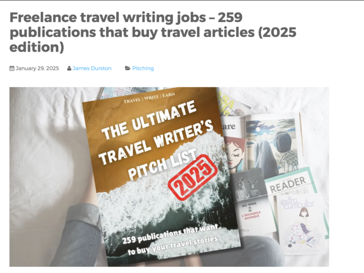 200+ publications that pay for travel writing