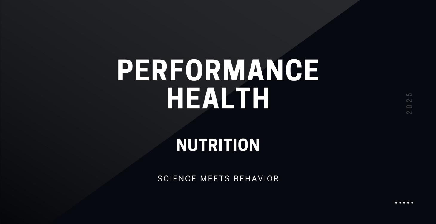Performance Health // Nutrition