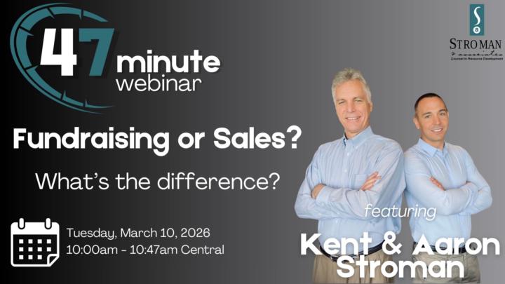 Fundraising or Sales? (What's the difference?)