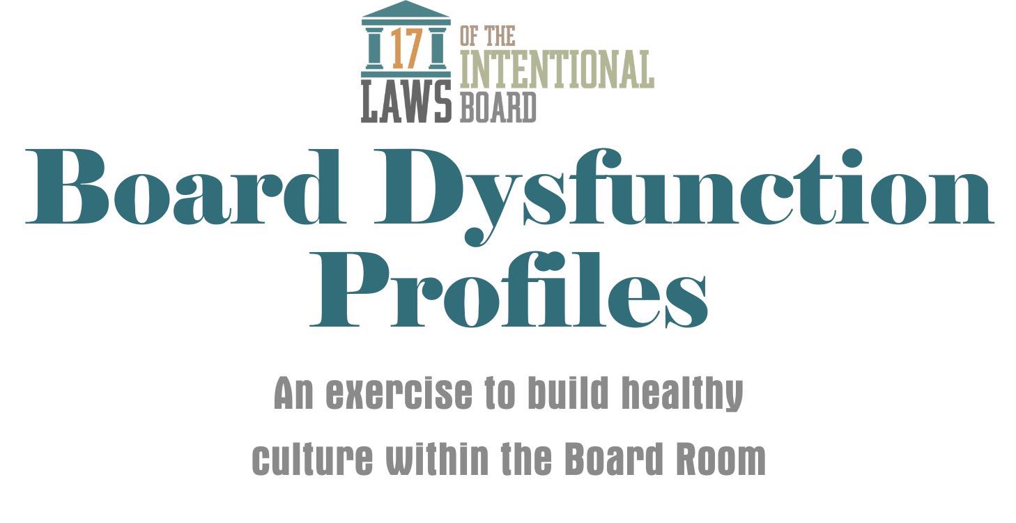 Board Dysfunction Exercise