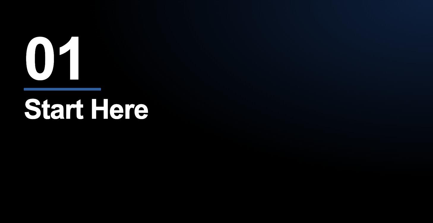 Step 1 — Start Here