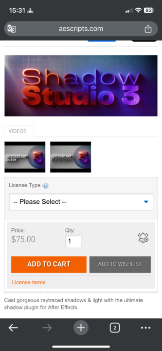 SHADOW ESTUDIO 3 por 75 dolares? Ya no mas