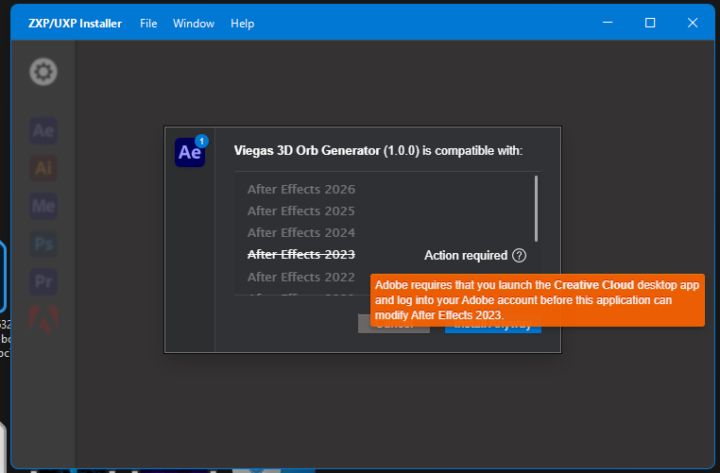 Inconveniente al instalar el Plugin 3D 