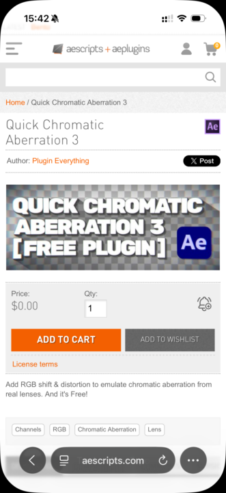 🎁Plugin Gratuito para crear aberraciones cromáticas en After Effects