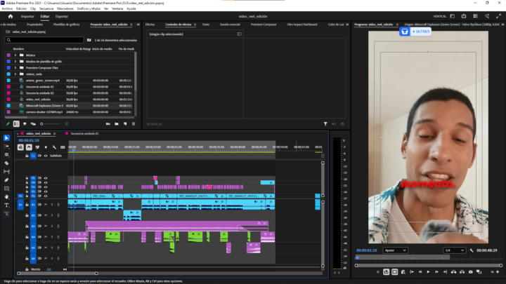 💪Edición de mi reel (Practica)