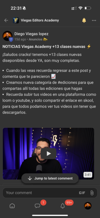 Tenemos ya +20 clases nuevas sobre edición avanzada, con animaciones 3D