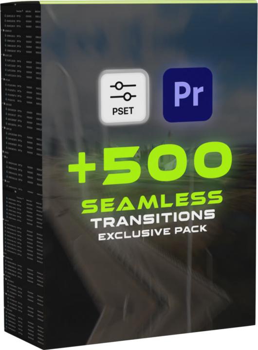 Paquete de transiciones 500+ con SFX + 46 LUT
