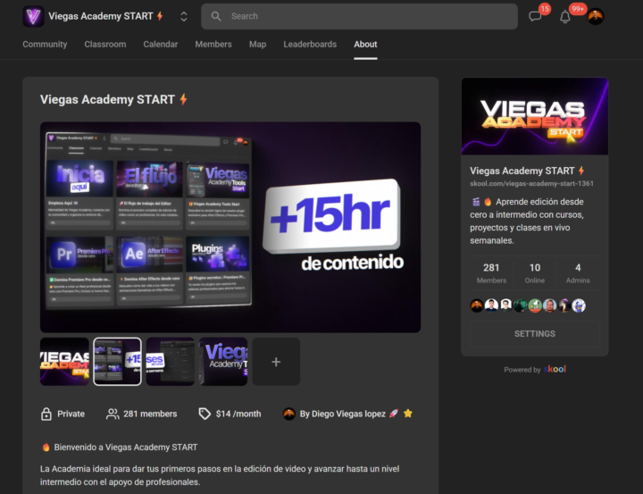 🔥 ¡Ya somos más de 280 miembros en Viegas Academy Start!