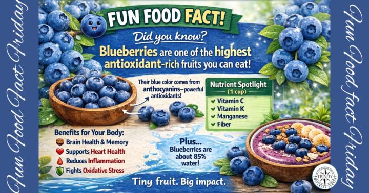 🫐 Fun Food Fact Friday: Blueberries