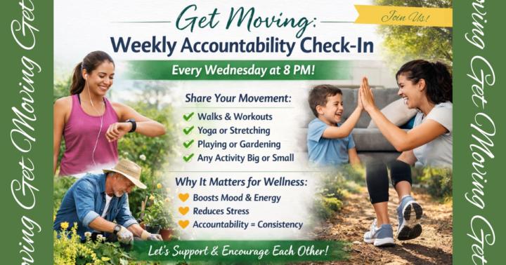🌿 Get Moving: Weekly Accountability Check-In 🌿