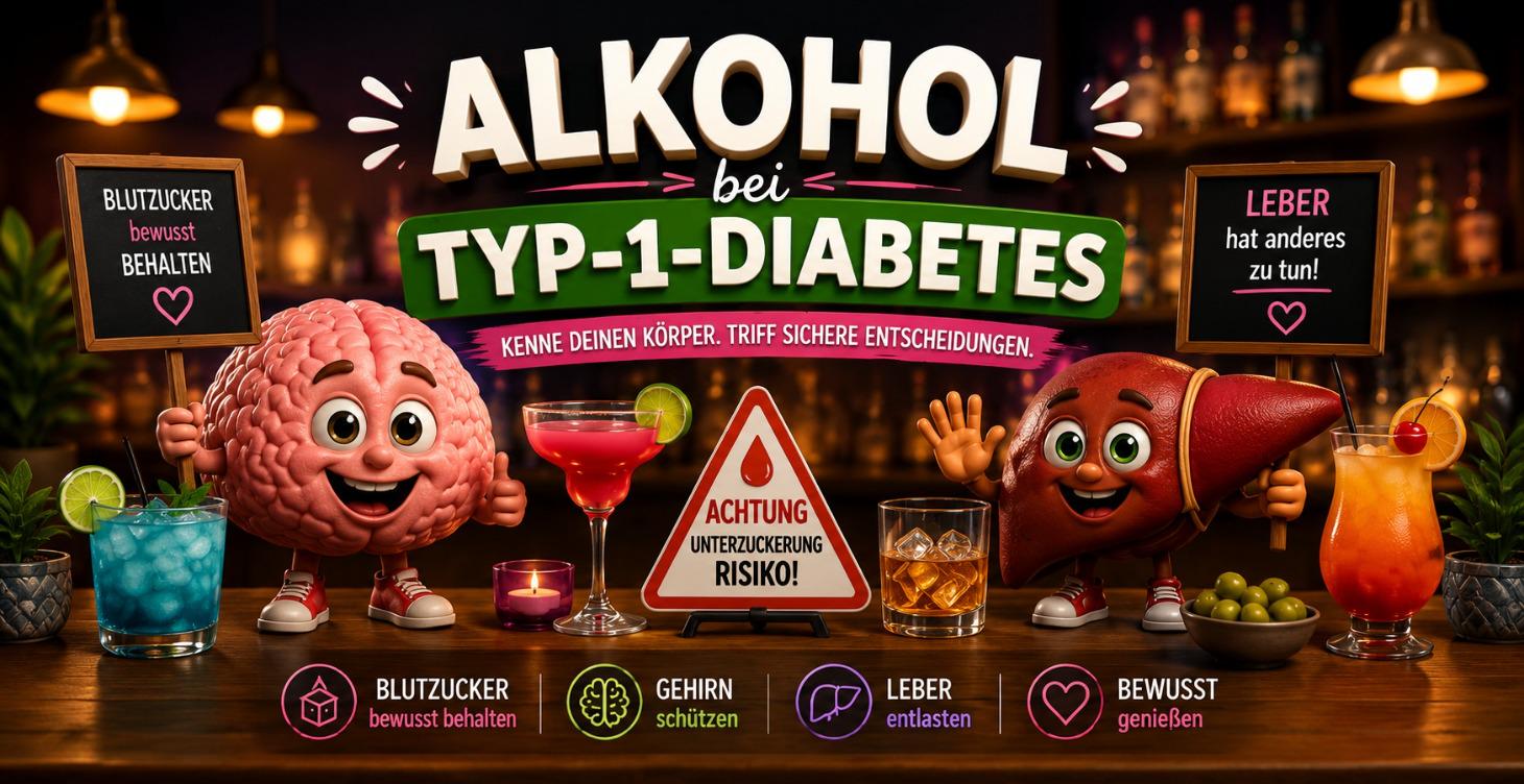 Alkohol bei Typ-1-Diabete