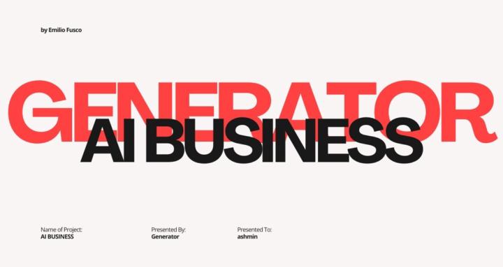 AI BUSINESS GENERATOR