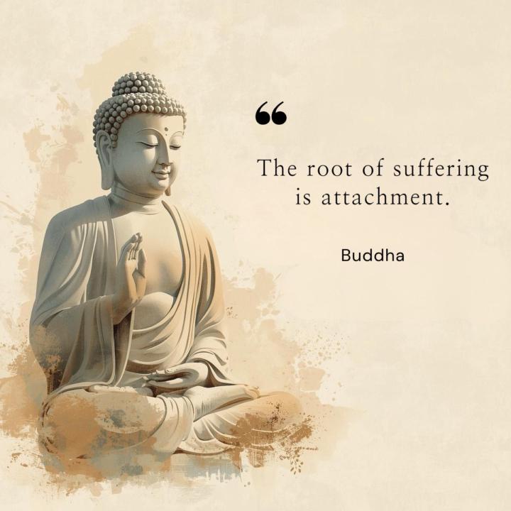 “The root of suffering is attachment.” - Buddha