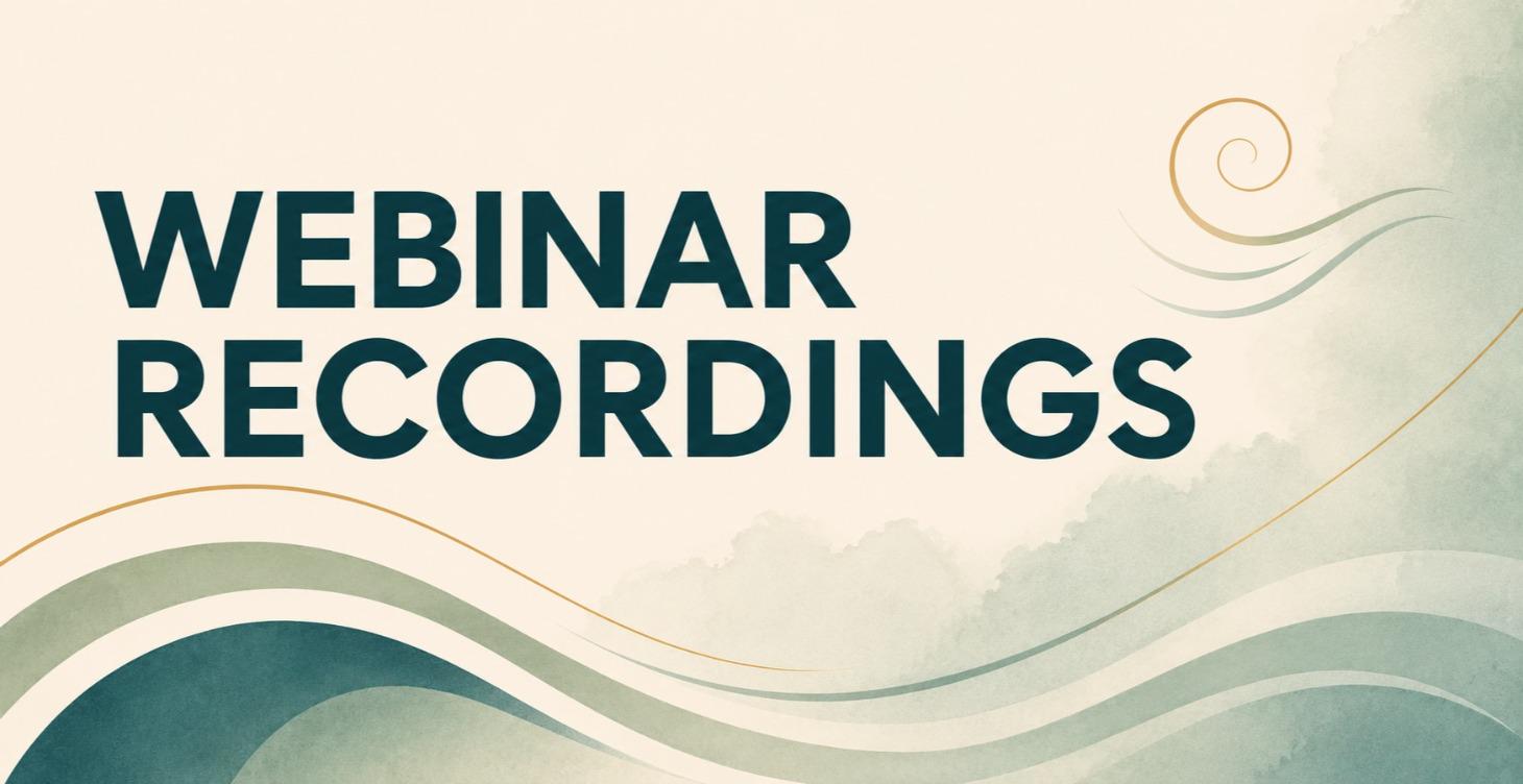 Webinar Recordings