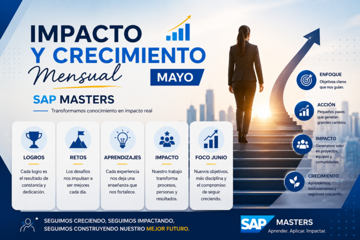 🚀 Impacto & Crecimiento Mensual | Mayo — SAP Masters
