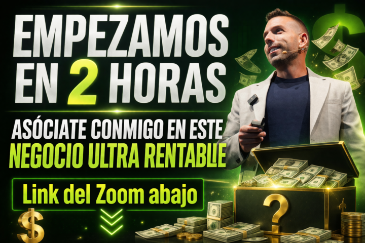 Empezamos en 2 horas! Asóciate conmigo en este negocio ultra rentable