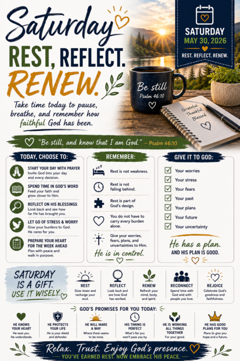 Rest • Reflect • Renew 🙏