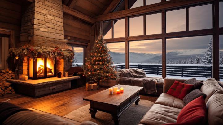 Here's another Christmas Zoom Background