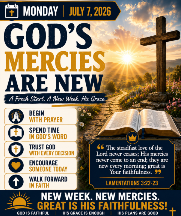 GOD’S MERCIES ARE NEW 🙏