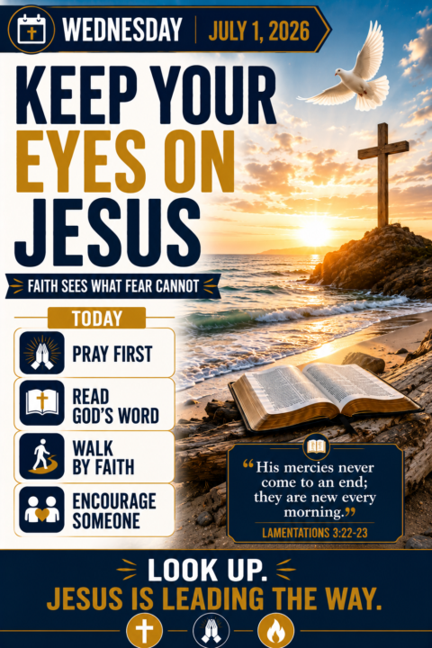 KEEP YOUR EYES ON JESUS 🙏