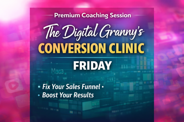 Friday at 11:30am CST Conversion Clinic for Legacy Builder's