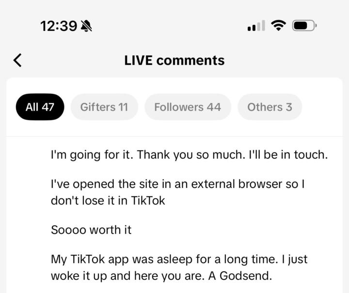 $1400 from a live today. Let me show you what’s possible…