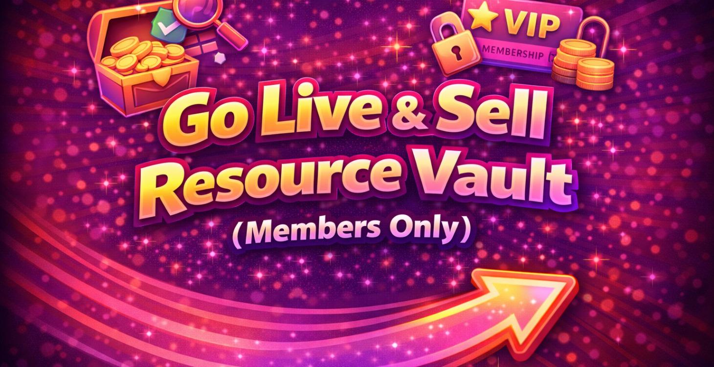 Go Live & Sell Resource Vault (Members Only)
