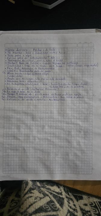 Revisada la clase del dolor
