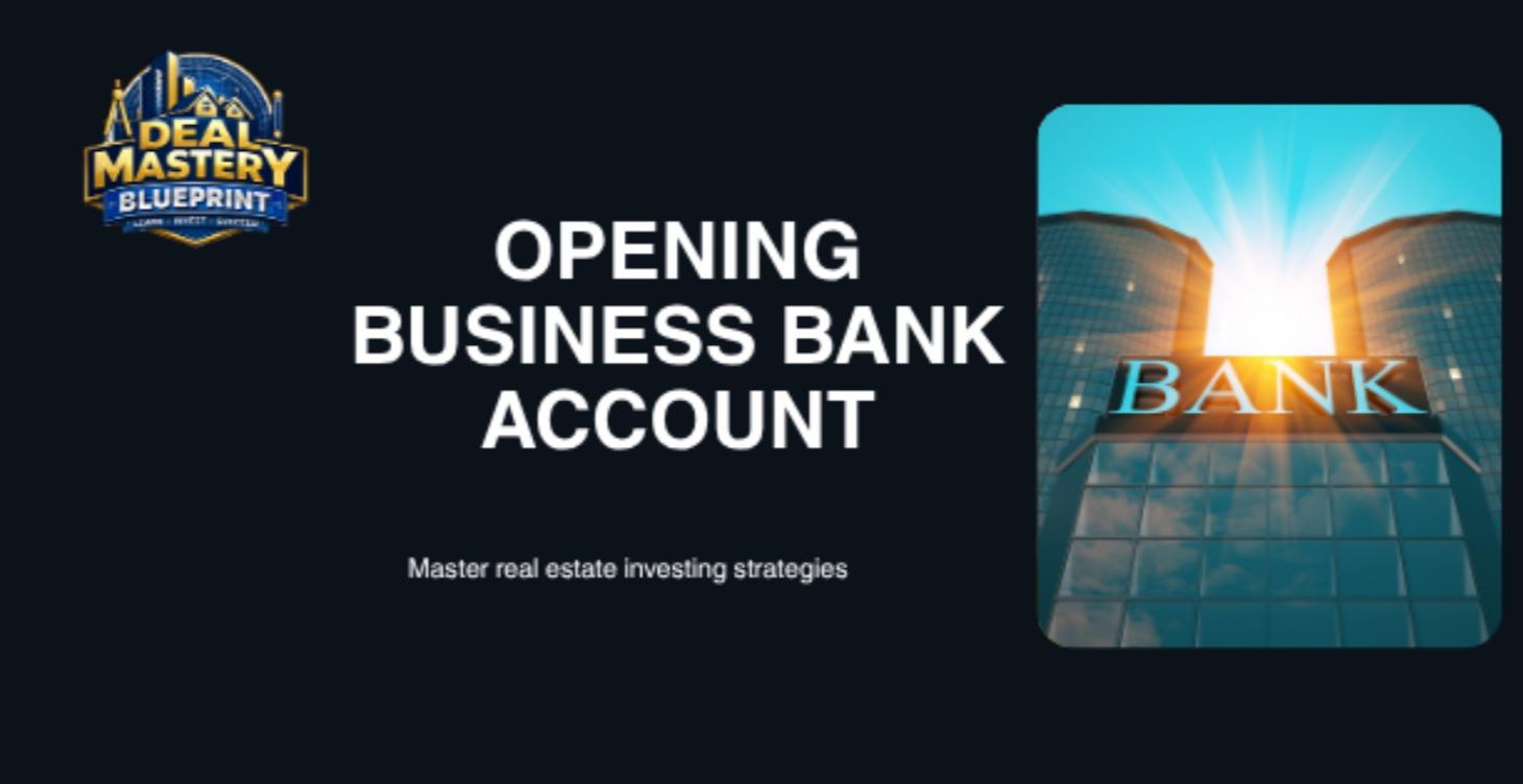 Opening Business Bank Accounts