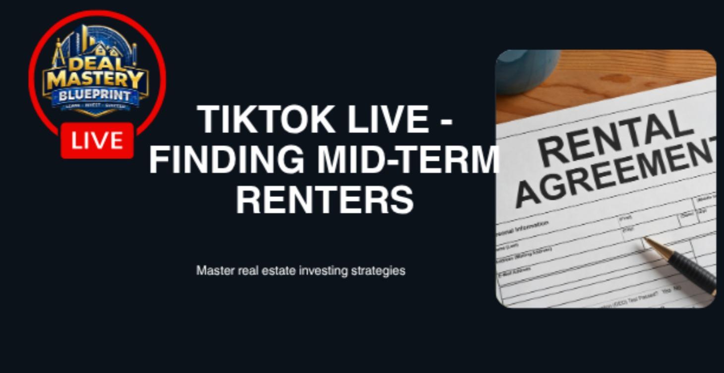 TT- Live - Finding Mid-Term Renters