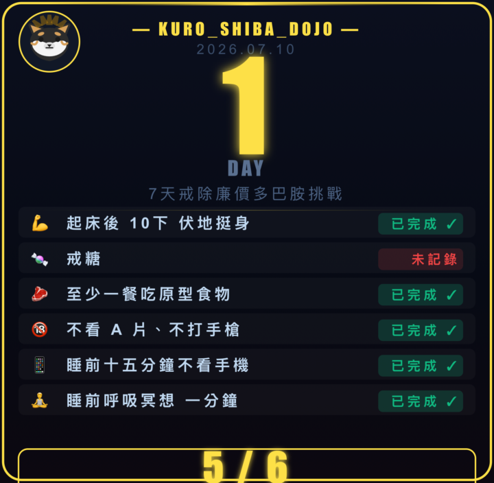 14天的戒尻比賽