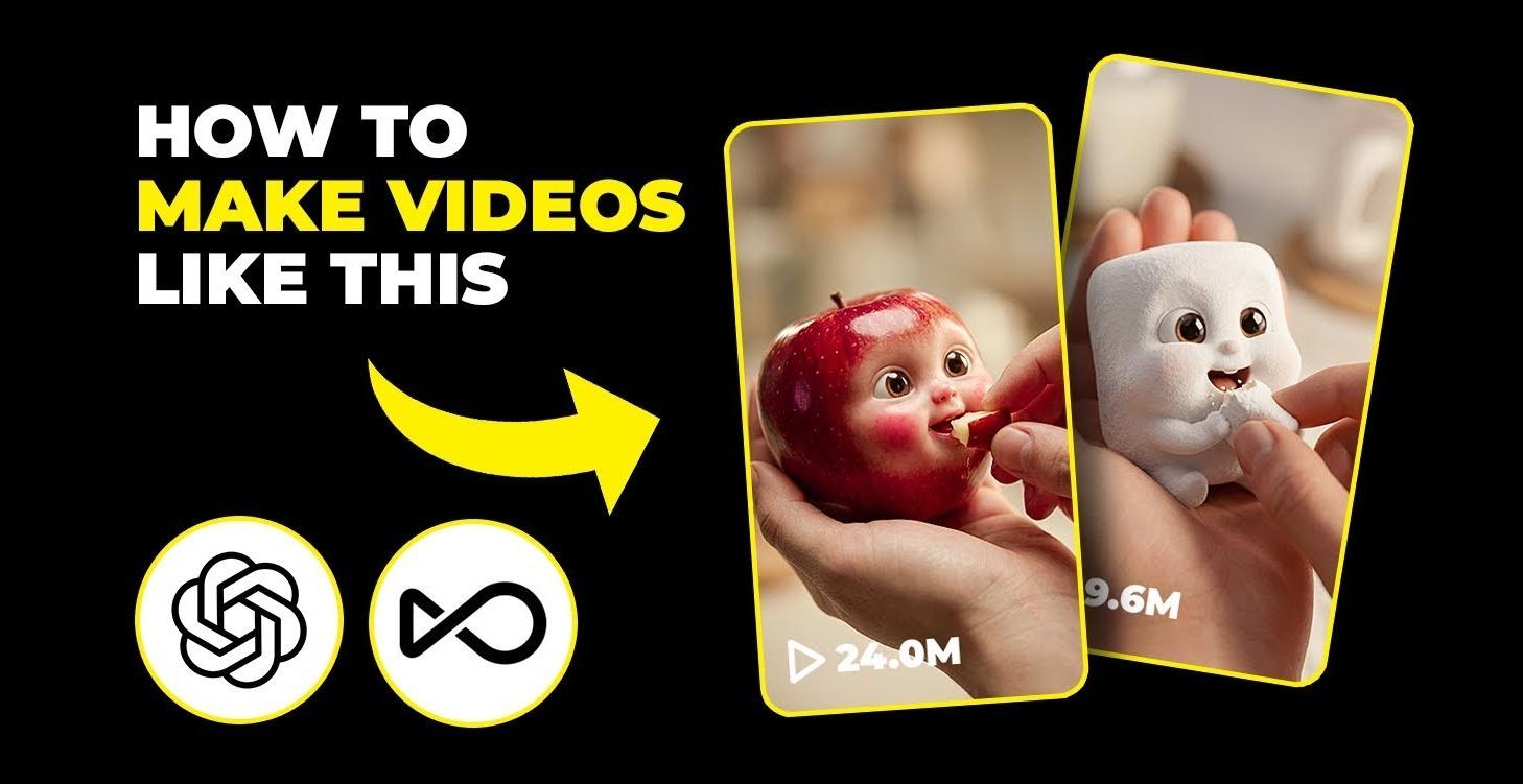 How To Make Food Eating Itself Videos With AI