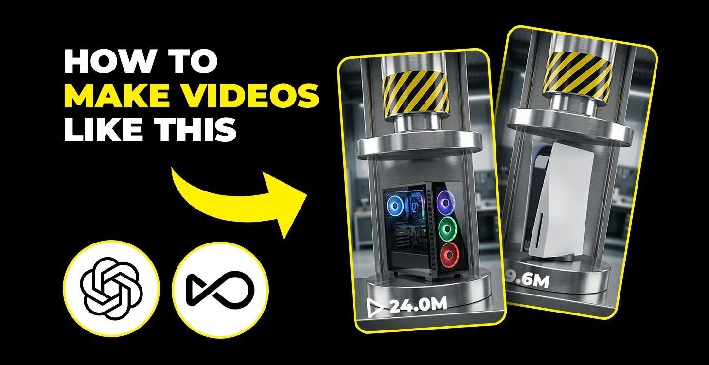 How To Make Hydraulic Press Videos With AI
