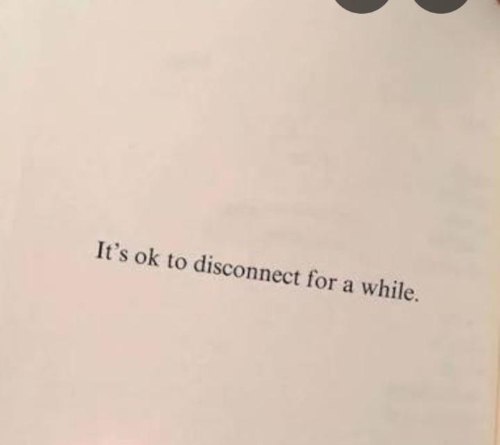 Disconnecting matters
