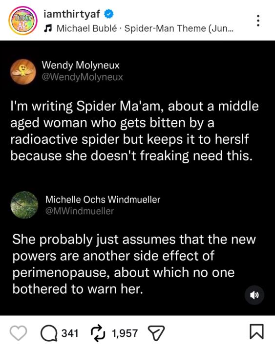 A little perimenopause comedy