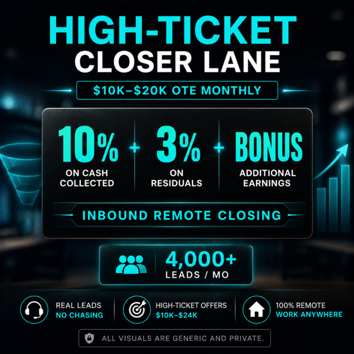 This solid inbound & remote closing position is live.