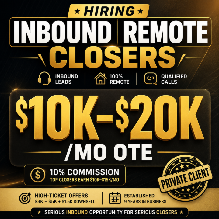 Looking for Inbound Closer