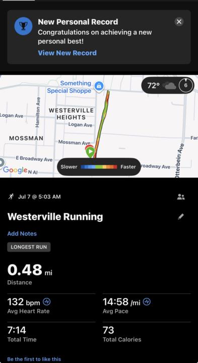Running for my life!!