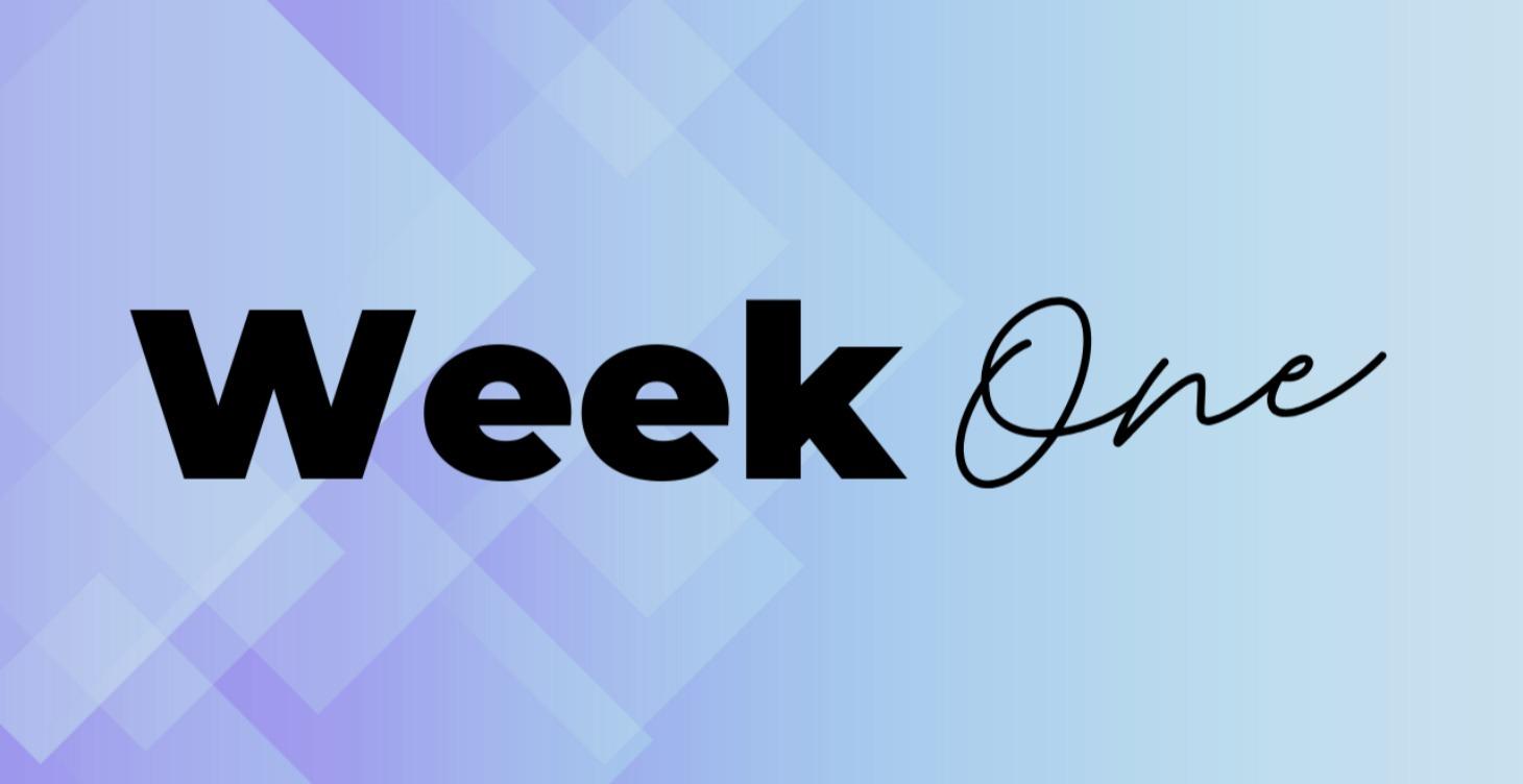 Week 1