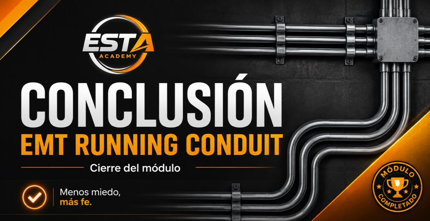 Cierre de clase  EMT running Conduit