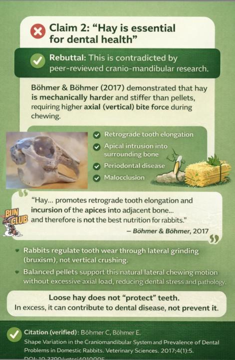 Debunking Internet Myths: Claim 2: “Hay is essential for dental health.” 