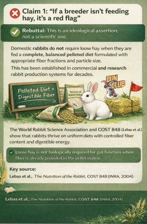 Claim 1: “If a breeder isn’t feeding hay, it’s a red flag.”