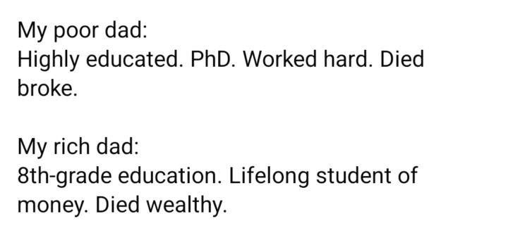 (Vote) Do/did  you have a rich Dad or a poor dad
